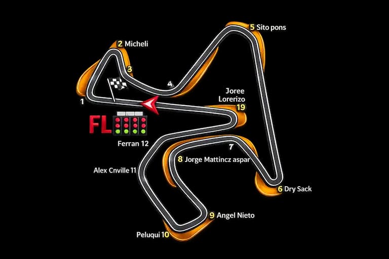 MotoGP Jerez circuit layout